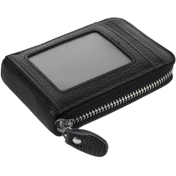 WHAMVOX Durable Credit Card Holder with Zipper Closure Small Size Lightweight for Traveling