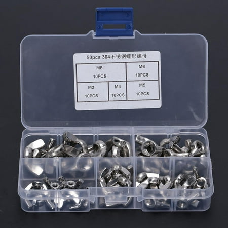 

Hand Tighten Nut Wing Fastener Fastener Kit Home For M3 M4 M5 M6 M8