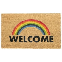 Rugsmith Multi Machine Tufted Welcome Rainbow Doormat, 18" x 30"