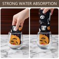thumbnail image 6 of 6 Pcs Funny Kitchen Towels,Classic Halloween Icons Pattern Microfiber Dish Towels,Kitchen Tea Towels,Kitchen Towel Set (18" X 26"), 6 of 7