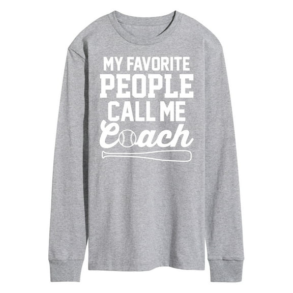 Instant Message - My Favorite People Call Me Coach - Men's Long Sleeve T-Shirt