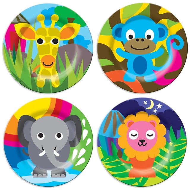 Juego de Cena de Melamina French Bull Jungla sin BPA para Niños