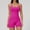 Pink, variant on Women Strappy Romper Seamless Jumpsuit Tummy Control Padded Sports Bras