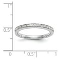 thumbnail image 7 of 14K White Gold Ring Band Wedding Diamond Round Set of 2 , Size 6, 7 of 7