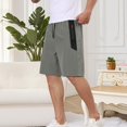 thumbnail image 2 of WRKEKC Cargo Shorts for Men Solid Color Casual Multiple Pockets 5-Inch Shorts with Elastic Waist and Durable Fabric for Daily Wear, 2 of 8