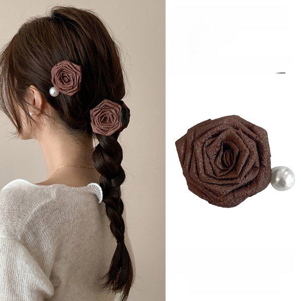 Elegante horquilla de alta gama con forma de tiburón y pinza para el pelo de plumas negras grandes para mujer