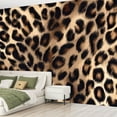 thumbnail image 2 of Peel and Stick Wallpaper Canvas Leopard Skin Texture Seamless Animal Skin Leopard Fur Modern Art Wall Mural Decor Self Adhesive and Removable 69in x 98in, 2 of 6