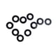 thumbnail image 4 of 10 piezas de anillos de ojales para bádminton, accesorios, protectores de alambre, reparación de cuerdas de repuesto Negro, 4 of 9