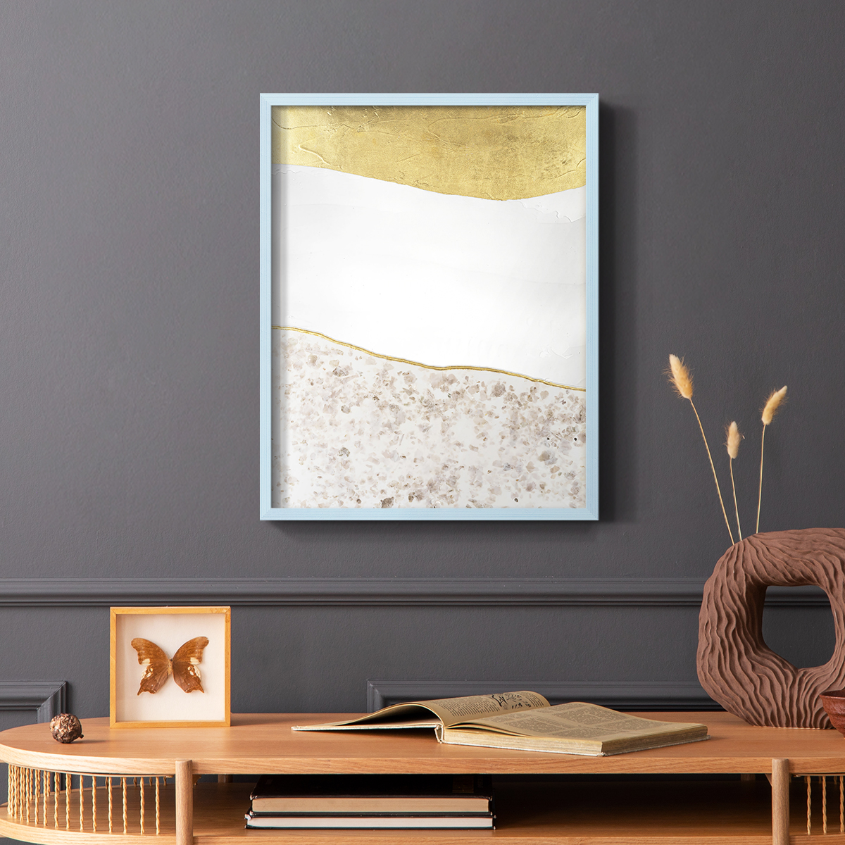 Whitestone I Framed Print in Blue Solid Wood 8 x 10 Framed Print