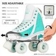 thumbnail image 3 of Crazy Skates Glitz Roller Skates | Adjustable or Fixed Sizes | Glitter Sparkle Quad Skates for Women and Girls, 3 of 7