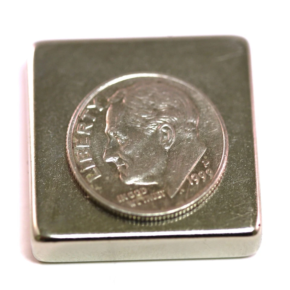 2 Strong Grade N45 1X1X1/4 Inch Rare Earth Neodymium Block Magnet