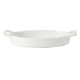 thumbnail image 5 of Gibson Home Gracious Dining Oval Au Gratin Baking Dishes, 4-Piece Set – 15 oz Oven Safe Ceramic Small Casserole Dishes with Handles, Microwave & Dishwasher Safe Mini Bakeware, White, 5 of 11