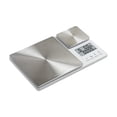 thumbnail image 1 of KitchenAid KQ909 Dual Platform Digital Kitchen and Food Scale, 11 Pound Capacity and Precision 16oz Capacity, White with Stainless Steel, 1 of 8