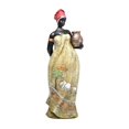 thumbnail image 1 of Estatua de mujer africana, escultura de coleccionista, figuras de dama tribales de resina Harz humana Stand de 11cmx38cm, 1 of 9