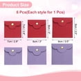 thumbnail image 2 of Uxcell 2 Pcs Mini Bolsa de Joyería, Pequeñas Bolsas de Joyería de Microfibra Suave, Bolsa de Almacenamiento de Regalo para Joyería de Viaje para Mujeres Anillos Collar Pulsera, Rojo/Púrpura, 2 of 7