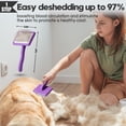 thumbnail image 3 of Kit de aseo Bonteck para perros grandes, cepillo para perros grandes, color morado, 3 of 9