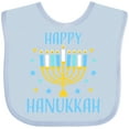 thumbnail image 3 of Inktastic Happy Hanukkah with Menorah and Stars Boys or Girls Baby Bib, 3 of 4