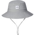 thumbnail image 2 of Baby Sun Hat Smile Face UPF 50+ Toddler Bucket Hat for Boys Girls 0-7 Years, 2 of 5