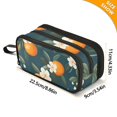 thumbnail image 4 of FORMRS Pencil Case with 3 Compartments Zipper Pouch, Elementary School Level and up, Floral Oranges, 4 of 8