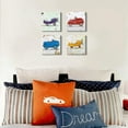 thumbnail image 5 of Abstract Colorful Car Wall Art Kids Room Decor Watercolor Race Car Plane Pictures for Boys Bedroom Toddler Cartoon Vehicle Theme Posters Paintings Playroom Nursery Artwork Home Decorations 12x12 4Pcs, 5 of 6
