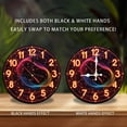 thumbnail image 2 of Neon Clock Wall Decor Modern Art Home Decor 10-Inch Silent Wooden Wall Clock, Battery Operated (AA Batteries Not Included), Artistic Home Decor, 2 of 7