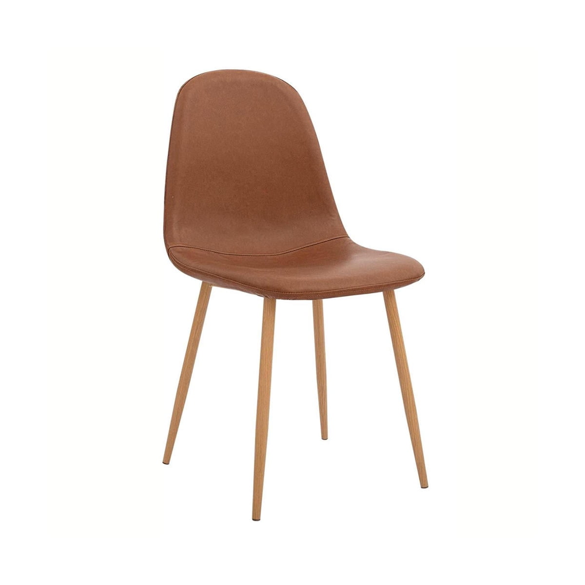 Silla Spoon Ecocuero Vintage - Café