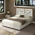 thumbnail image 3 of Papajet Queen Size Farmhouse Bed Frame with 4 Drawers & Headboard, Heavy Duty Slats, White, 3 of 8