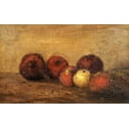 thumbnail image 2 of Courbet, Gustave 18x13 Gold Ornate Wood Framed with Double Matting Museum Art Print Titled - Apples, 2 of 4