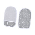 thumbnail image 4 of 2 piezas Mini tablero de planchado de Anti Steam Mitten Guantes portátiles portátiles para vaporizador de prendas de ropa para collar de puños cabeza redonda, 4 of 8