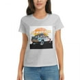 thumbnail image 6 of ALLNOB Women's Off-Road Vehicle Standard Short Sleeve T-Shirt 150g Gray, 6 of 8