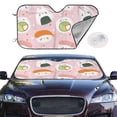 thumbnail image 2 of Balery Cute Sushi Print Car Windshield Sun Shade,Windshield Sunshade for Car Pickup Truck SUV Accessories-Small, 2 of 7