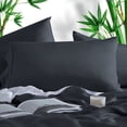 thumbnail image 2 of DISEN King Pillowcase - 100% Rayon Derived from Bamboo Dark Grey Pillowcase Set of 2 Pack, Ultra Soft and Breathable Pillow Covers with Envelope Closure, Best Gift Choice, 20x40 Inches, 2 of 7