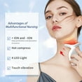 thumbnail image 2 of 3-in-1 Neck and Face Massager with Heat, Vibration & Tri-Color Light, Rechargeable Skincare Tool for a Revitalized Appearance and At-Home Spa, 2 of 9