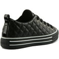thumbnail image 3 of Guess Peytina Women's Low Top Lace Up Casual Trainers In Black Size 10, 3 of 6