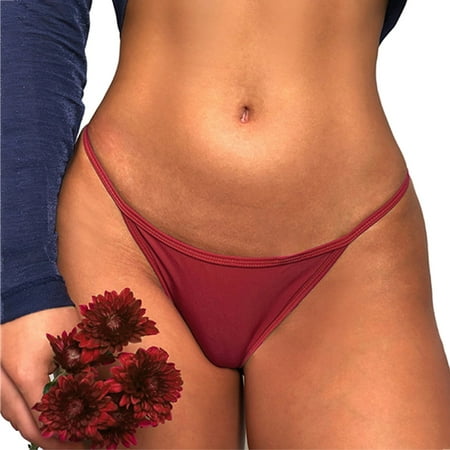 

UoCefik See Through Thongs for Women Sexy Lace Low Rise Breathable Underwear Solid Panties