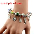 thumbnail image 5 of 5pcs Silver Plated Snake Chain Charm Bracelet Starter with Classic Bead Lobster Clasp Fits All Chamilia Troll Biagi Beads, 5 of 5