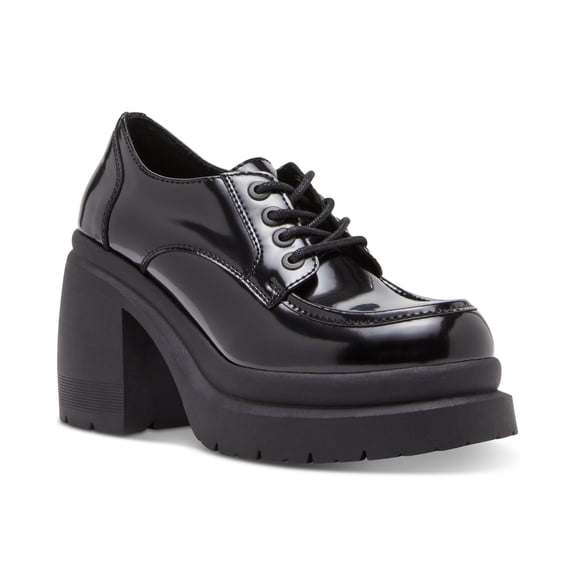 Madden Girl Women's Time Loafer, Black Box, 6