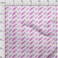 thumbnail image 3 of oneOone Cotton Cambric Fuschia Pink Fabric Writing Love Sewing Fabric By The Yard Printed Diy Clothing Sewing Supplies 42 Inch Wide, 3 of 4