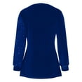 thumbnail image 4 of Uootdi Plus Size Sequin Tops for Women Sparkly Glitter Bow Crewneck Long Sleeve Shirts Evening Party Night Top Going Out Pullover Gift, 4 of 6
