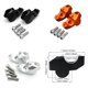 thumbnail image 5 of Riwesomey 1 par de elevadores de barra de manillar de motocicleta, abrazaderas de elevación de aleación de aluminio, piezas de repuesto para montaje, Accesorios para motos Plata Riwesomey VI015611-03B, 5 of 6