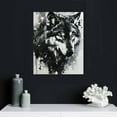 thumbnail image 5 of Nawypu Black And White Painting Of An Wolf Wall Art Canvas Prints Decorative Forest Poster Aesthetic Nature Picture Decor Painting Art for Home Room Livingroom Bedroom, 5 of 5