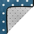 thumbnail image 4 of Polka Dots Teal White Spots Rugs Doormat, Non-Slip Machine Washable Carpets Floor Door Mat , 36" x 24", 4 of 7