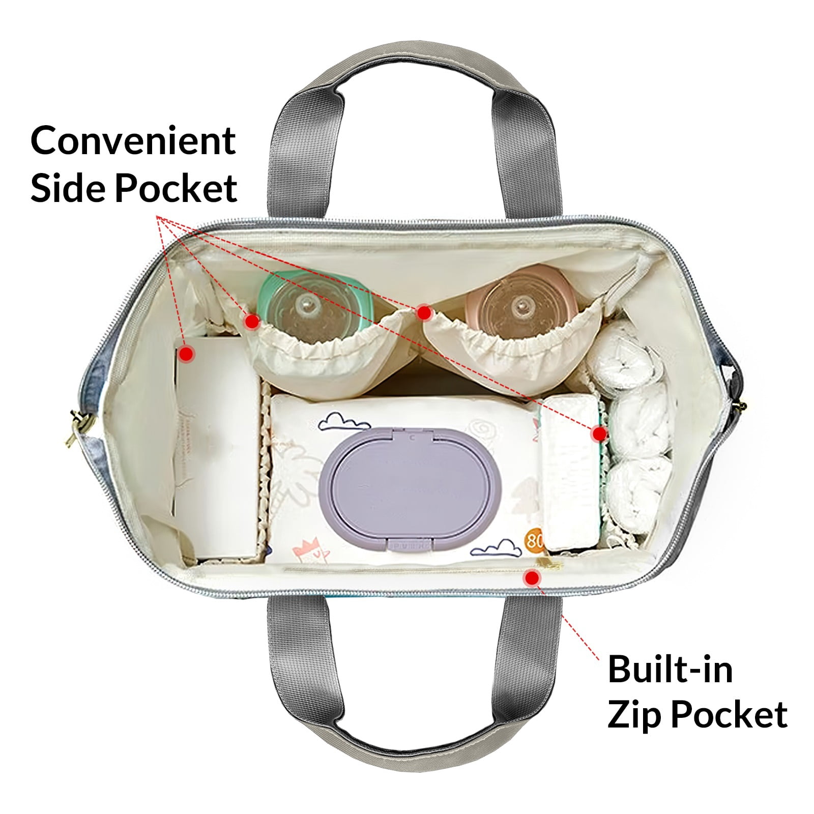 Sloth Diaper Backpack – Large Capacity, Insulated Baby Bottle Pocket, Multifunctional Mommy Bag for Boys & Girls