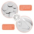 thumbnail image 5 of Minkissy Pièces de Badge Rondes 100 Ensembles pour Bricolage et Production de Badges en Argent, 5 of 5