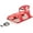 Red, variant on ArcticThrill Snow Sled for Kids - SnowCruise Sledge - Toboggan with Pull Rope, Backrest and Safety Belt; Outdoor Plastic Winter Sleigh for Toddlers & Kids