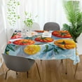 thumbnail image 3 of Yayeee Tablecloths 54" x 54" Rectangle Wrinkle Resistant Party Table Cover, Watercolor Tomatoes, 3 of 8