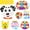 Pattern B, variant on HAOAN 4 Pack Paper Plate Art Kit, DIY Animals Paper Plate Crafts Toy for Boy and Girl 3-12 Years Old Art Crafts Toys Parties Groups and Classroom