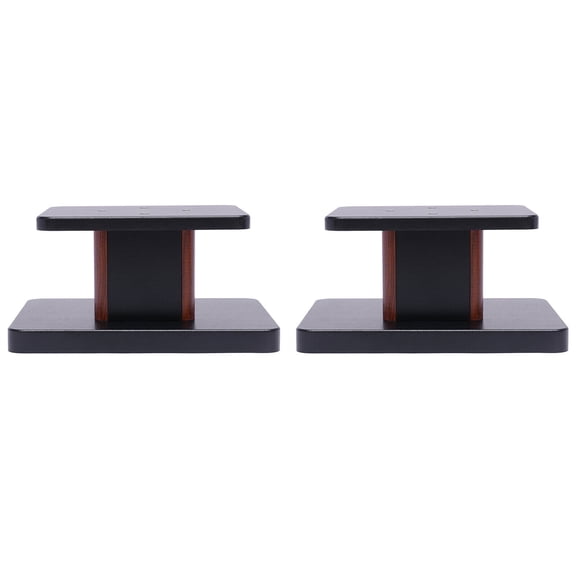 Miumaeov MDF Speaker Stands, Yellow Sandalwood, 15kg Load Capacity, 6" Height, 2PCS