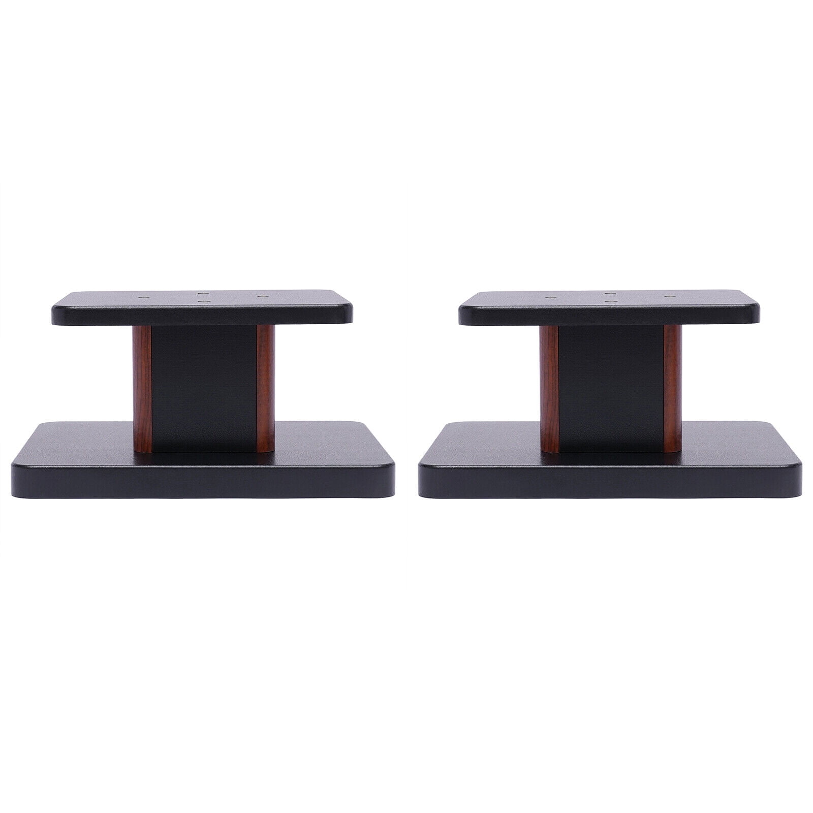 Miumaeov MDF Speaker Stands, Yellow Sandalwood, 15kg Load Capacity, 6" Height, 2PCS