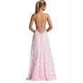 thumbnail image 2 of Women'S Maxi Dresses Wedding Guest Dress A-Line Long Square Neck Backless Sling for Beach Pink XL, 2 of 9